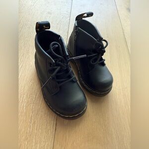 Dr. Martens leather Black Kids Boots